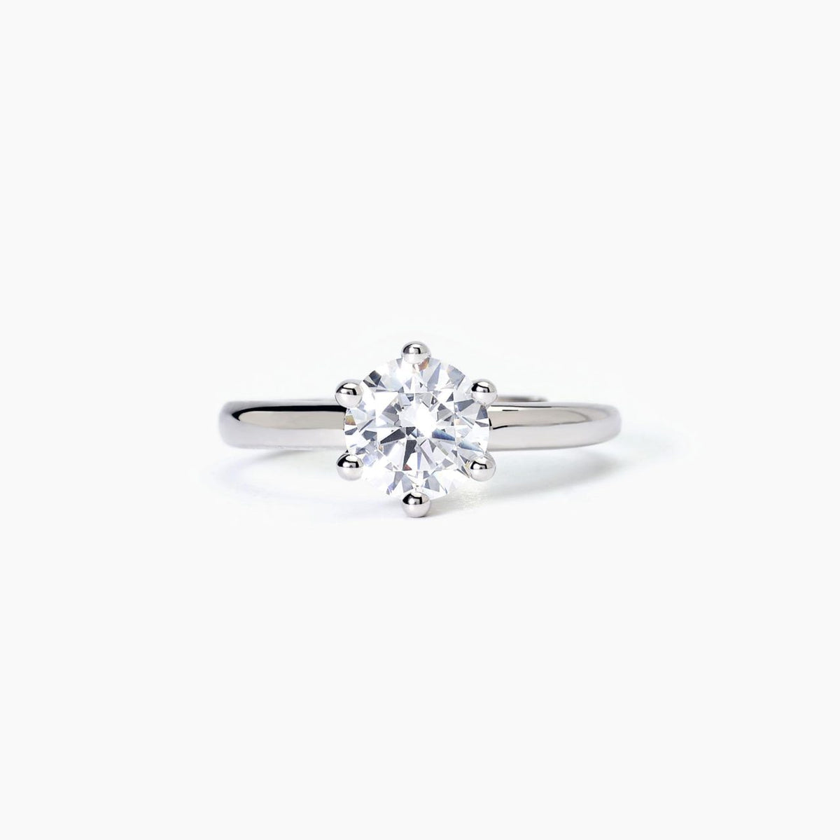 Anello Solitario Mabina in Argento con Zircone