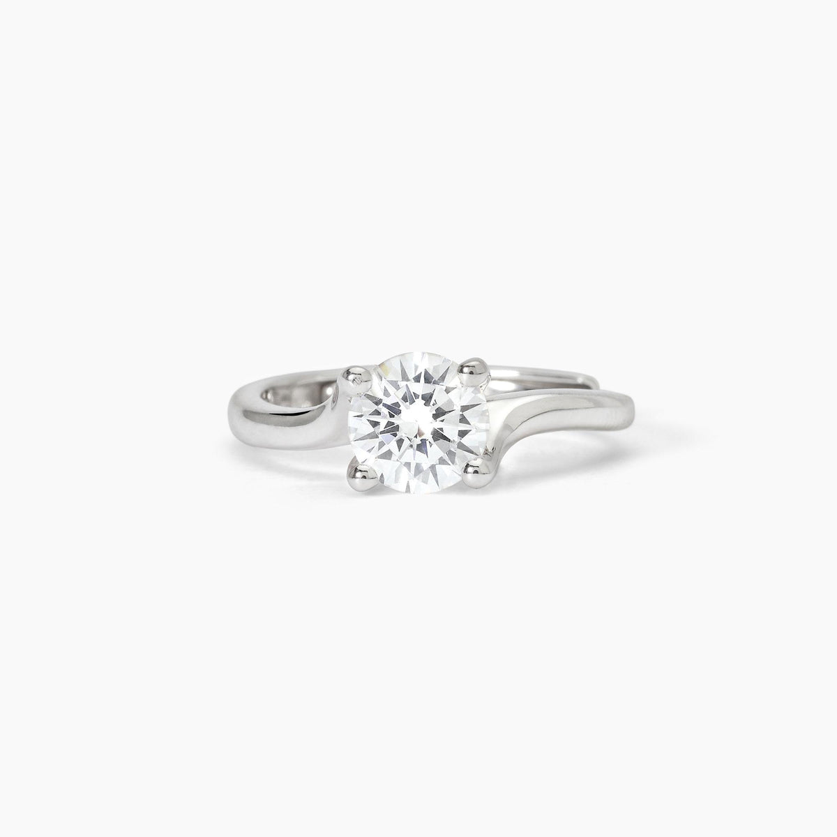 Anello Solitario Mabina in Argento e Zircone