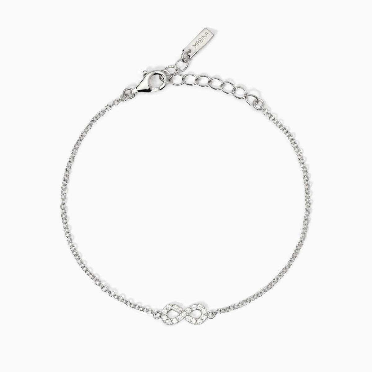 Bracciale Donna Mabina con Infinito in Argento con Zirconi