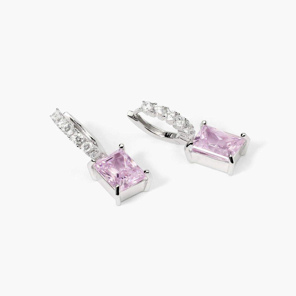 Orecchini a Cerchio Donna Mabina in Argento con Zirconi