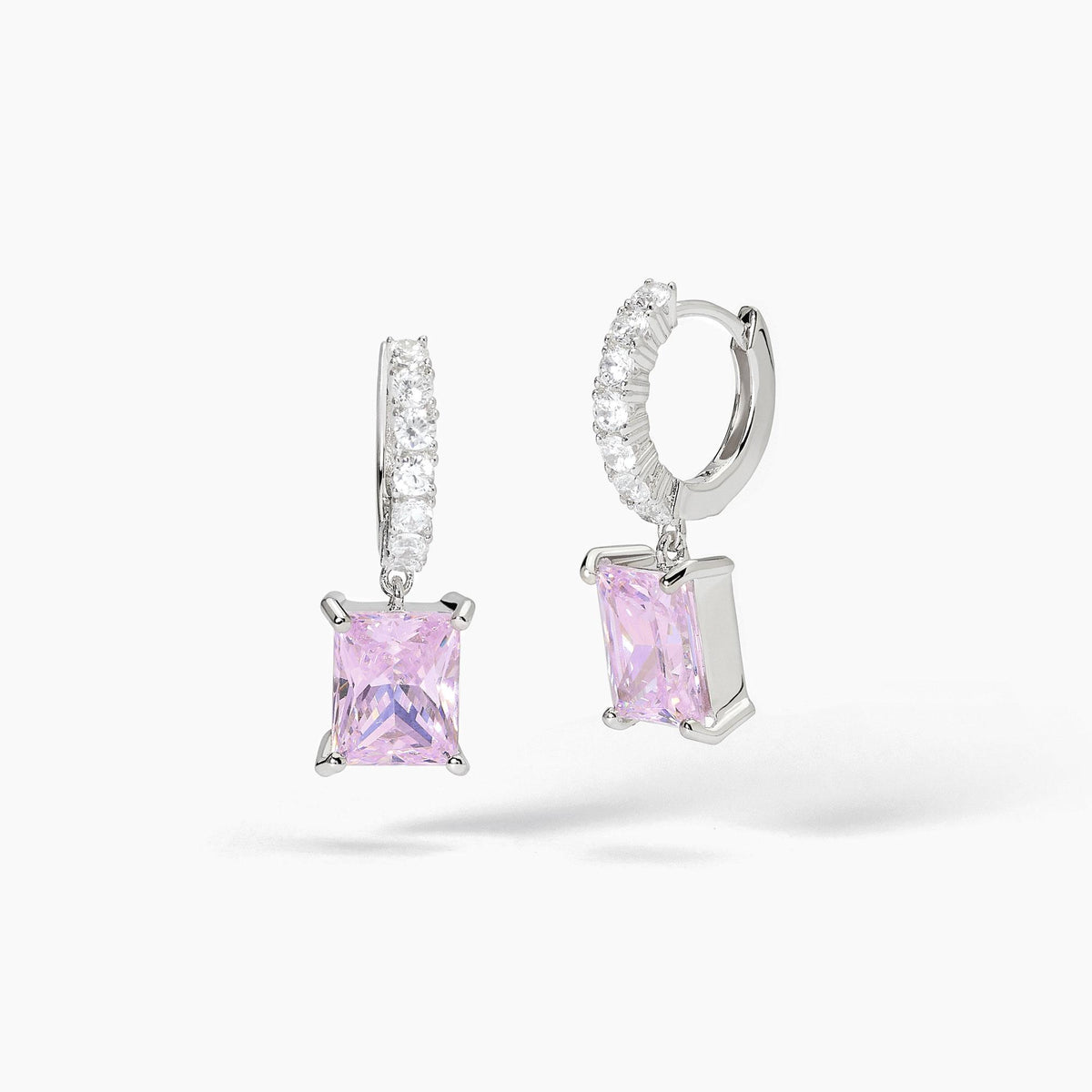 Orecchini a Cerchio Donna Mabina in Argento con Zirconi