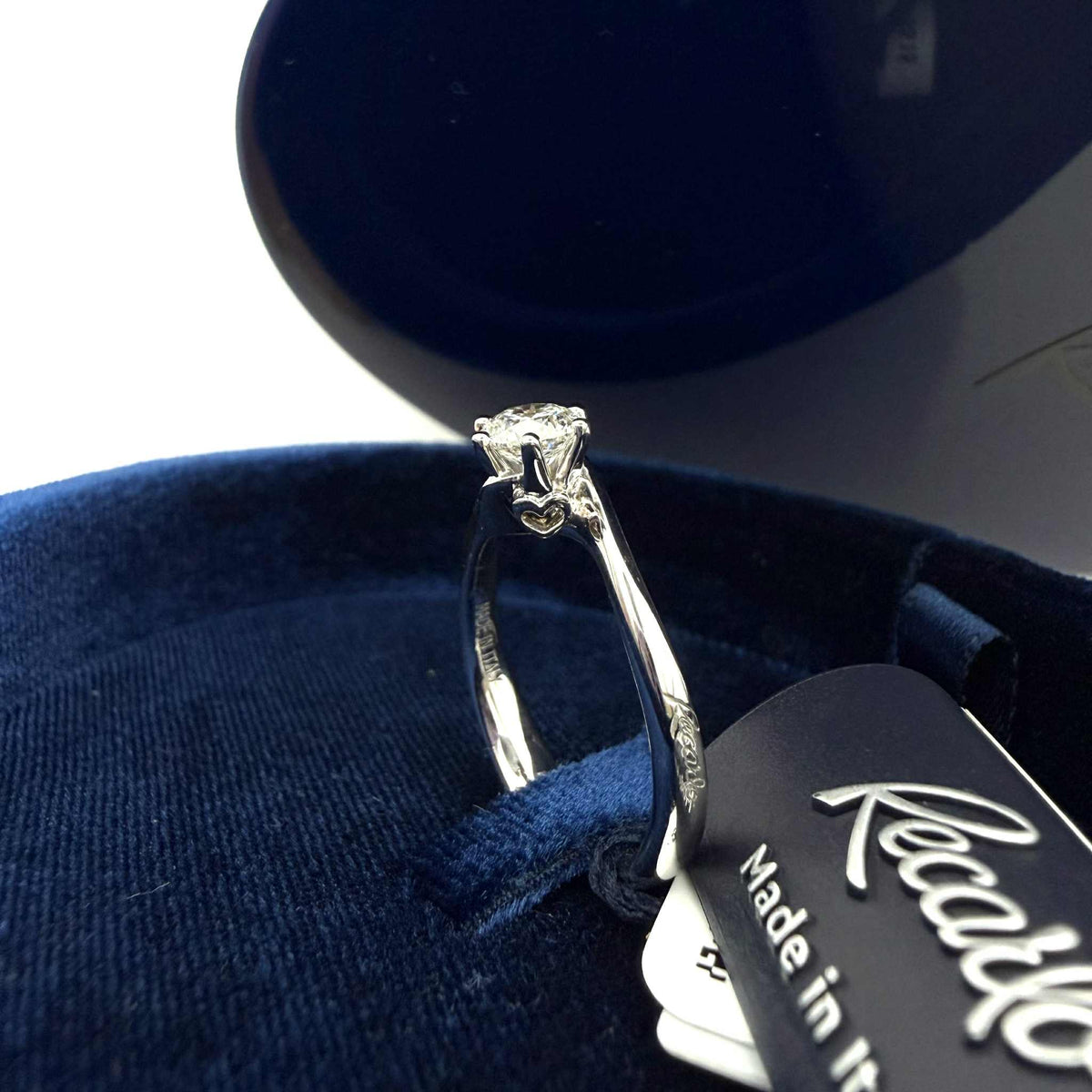 Anello Recarlo Solitario Anniversary Six con Diamanti Ct. 0.51