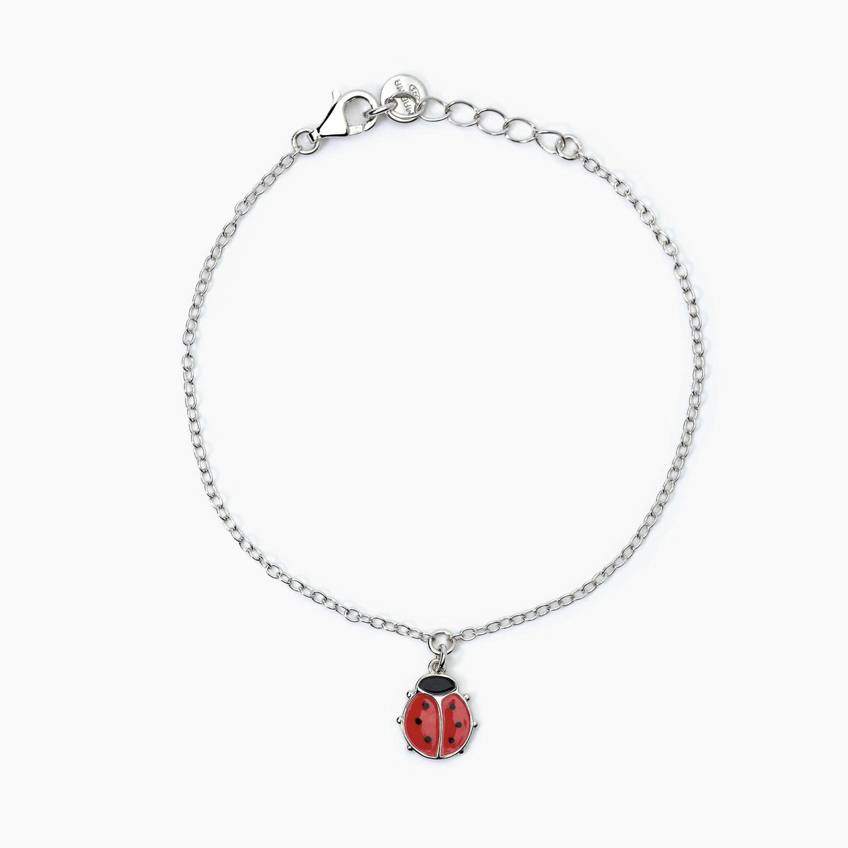 Bracciale Mabina Bambina in Argento con Coccinella Pendente