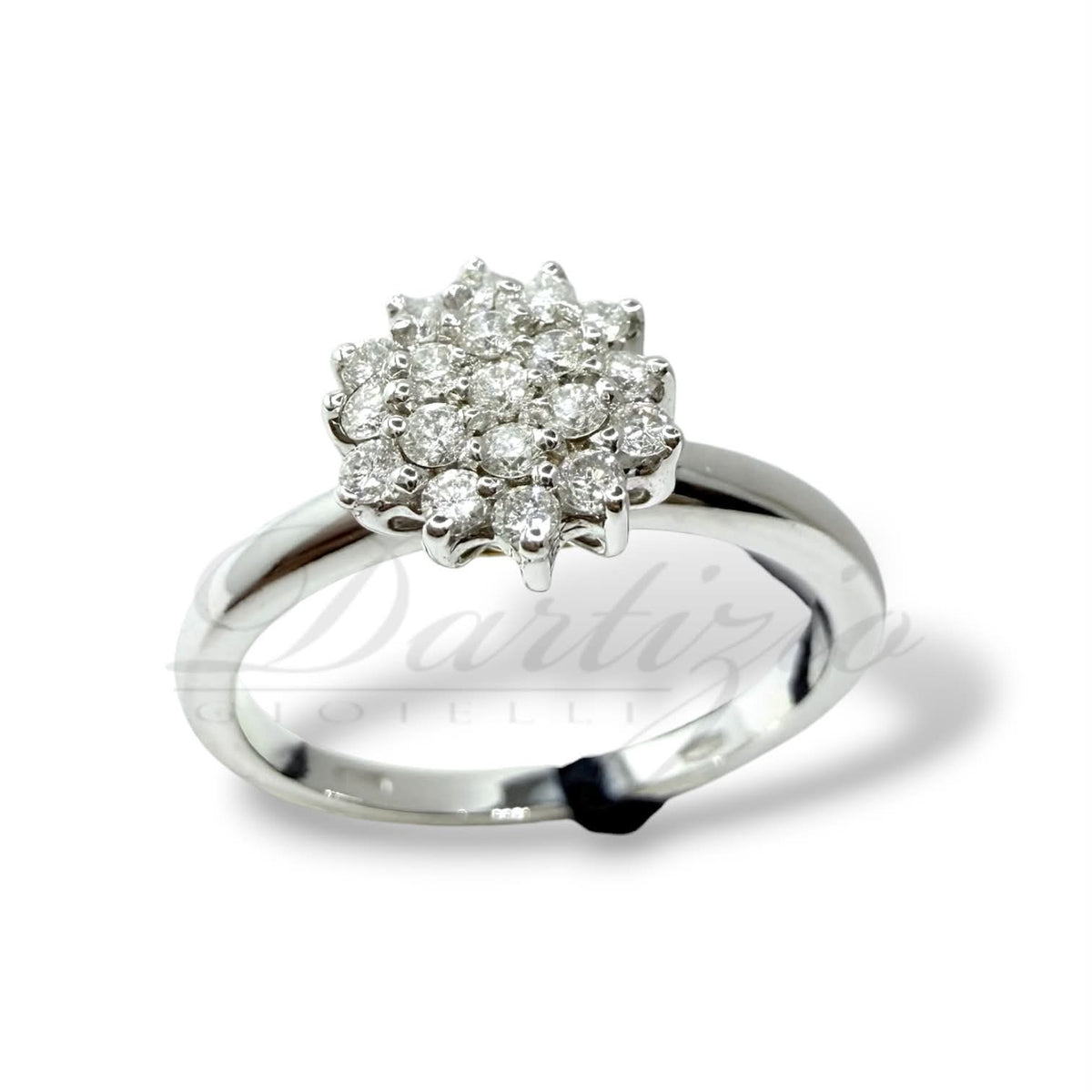Anello Donna Recarlo Pavè in Oro 18KT 18KT con Diamanti Ct.0.25