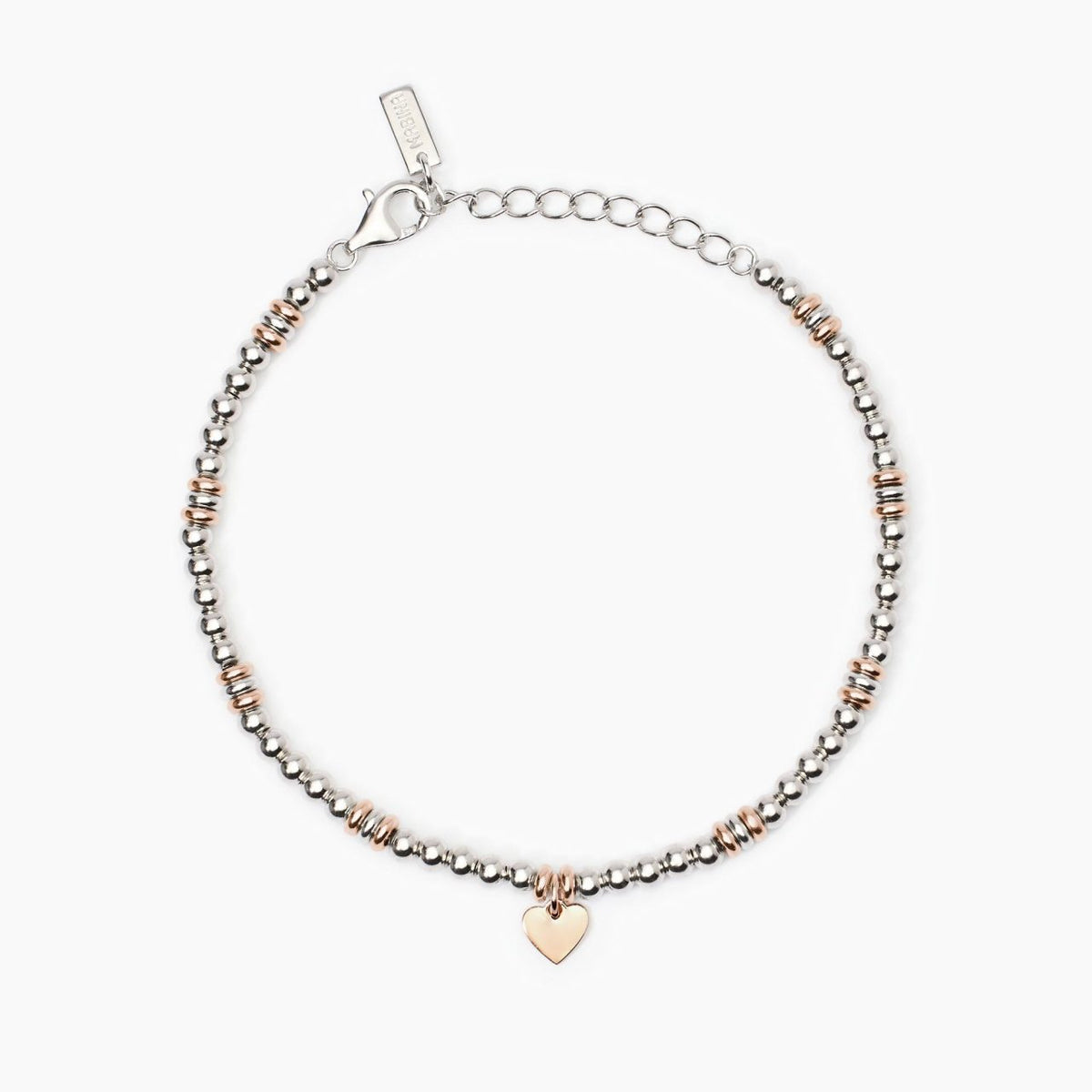 Bracciale Mabina a Palline in Argento Bicolore