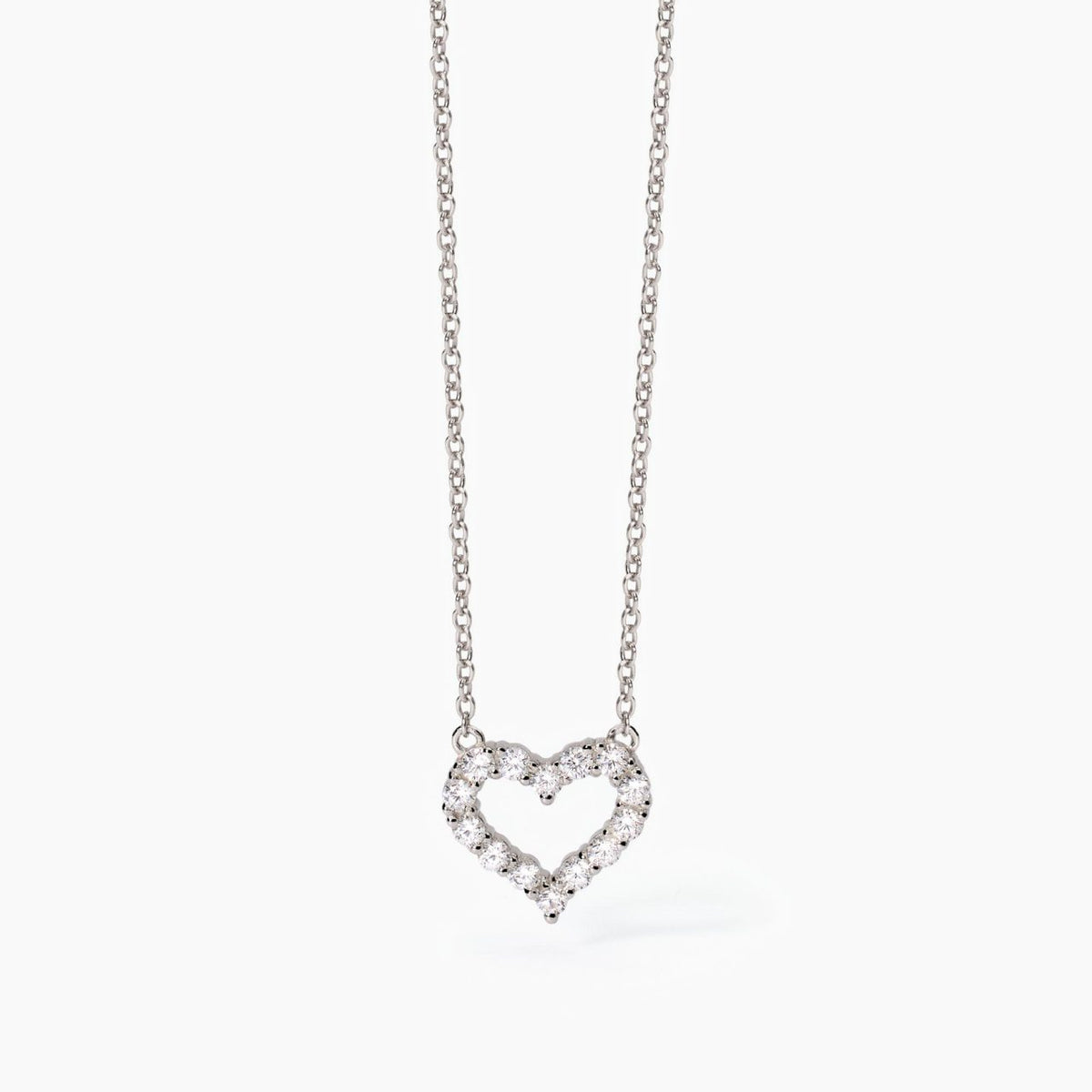 Collana con Cuore Mabina in Argento e Zirconi
