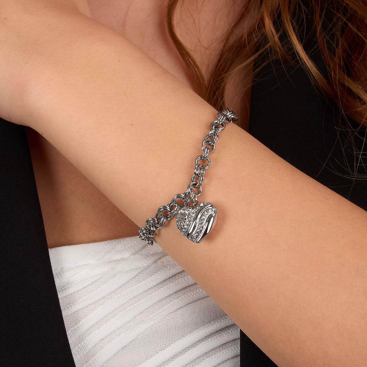 Bracciale con Cuore Morellato Battito in Acciaio