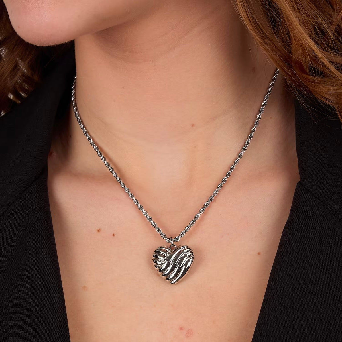 Collana con Cuore Morellato Battito in Acciaio