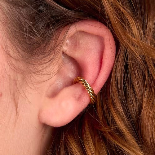 Mono Orecchino Morellato Earcuff in Acciaio Dorato