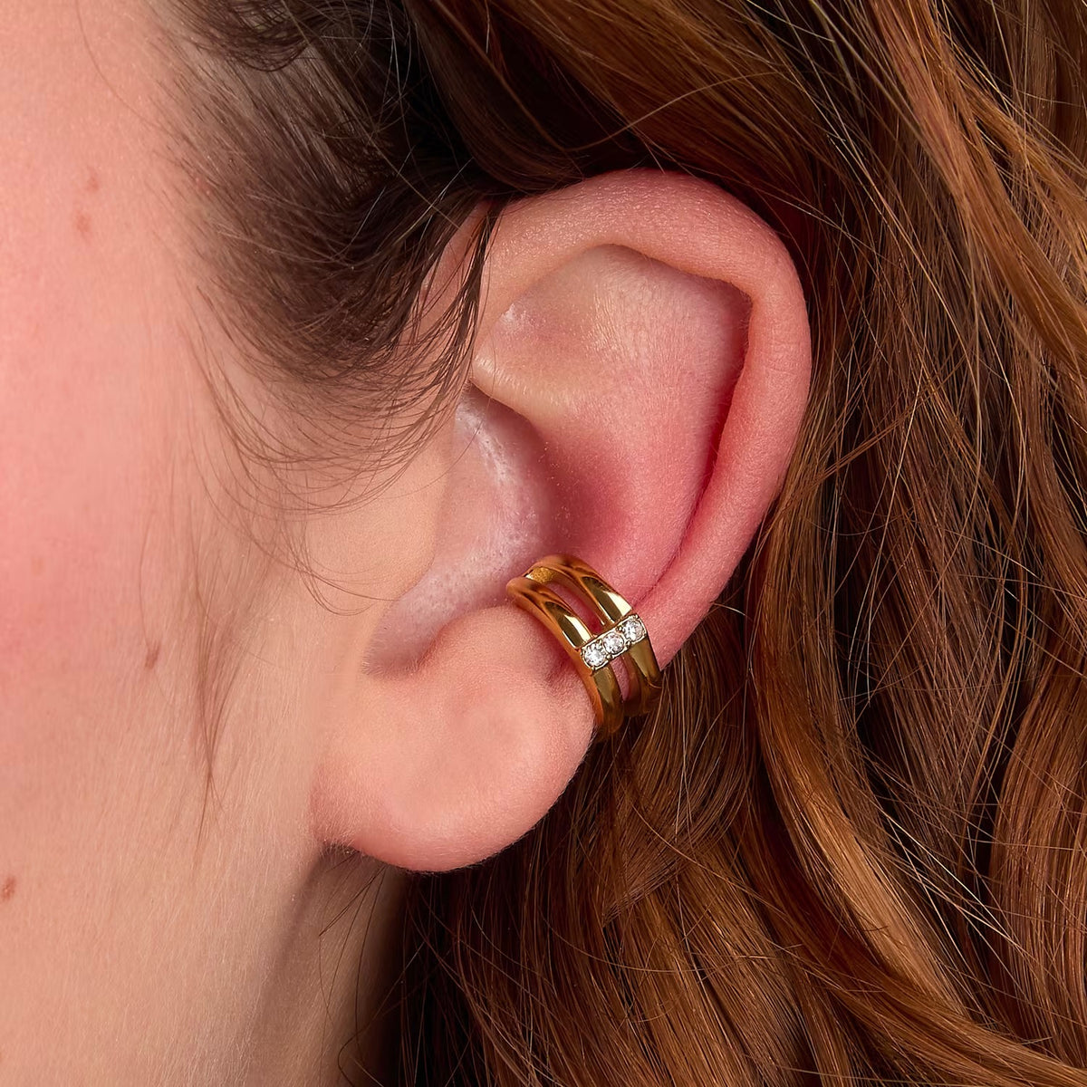 Mono Orecchino Morellato Earcuff in Acciaio Dorato