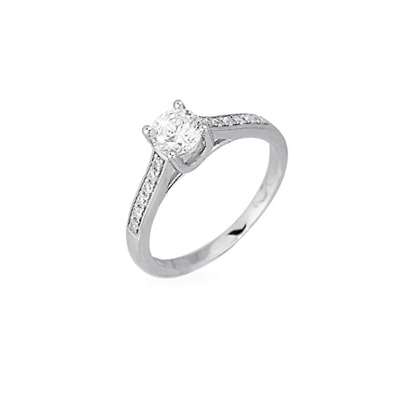 Anello Donna Solitario Mabina in Argento e Zirconi 523017