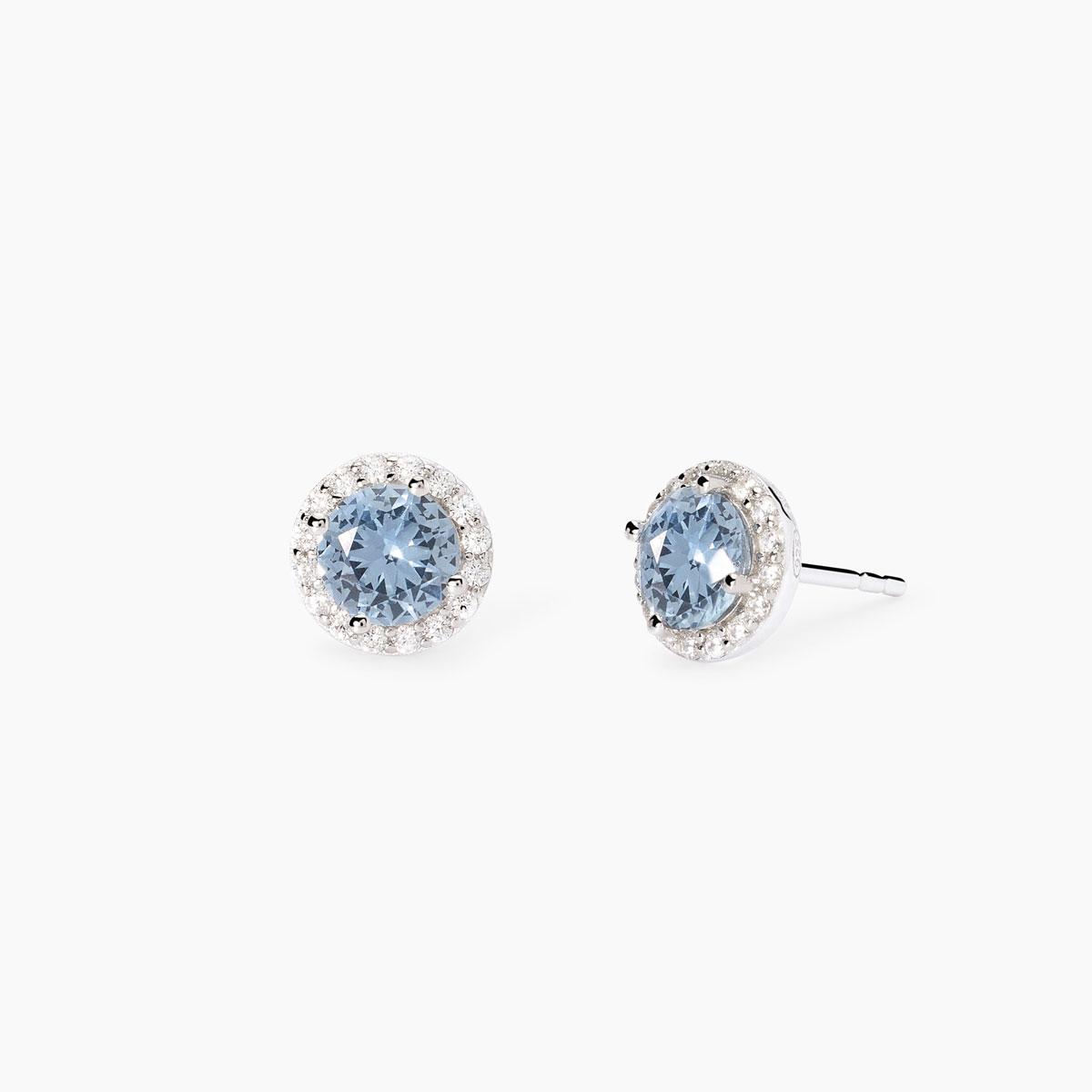 Orecchini Punto Luce Mabina in Argento e Zirconi
