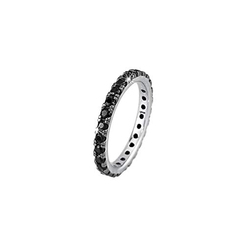 nello Mabina Gioielli argento con zirconi neri RG 53 523003