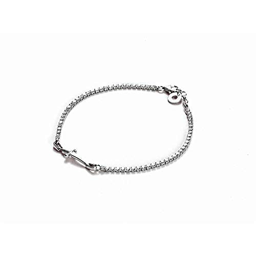Paciotti BRACCIALE ARGENTO TENNIS WHITE JPBR1172B