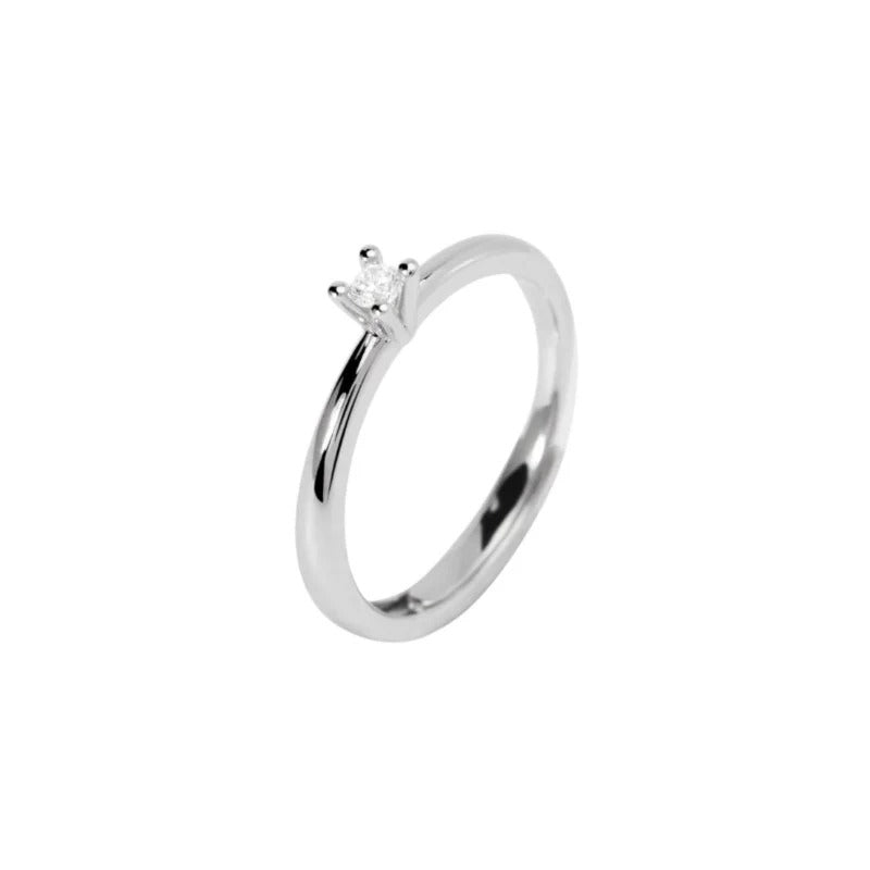 Anello Solitario Mabina My Diamond in Argento