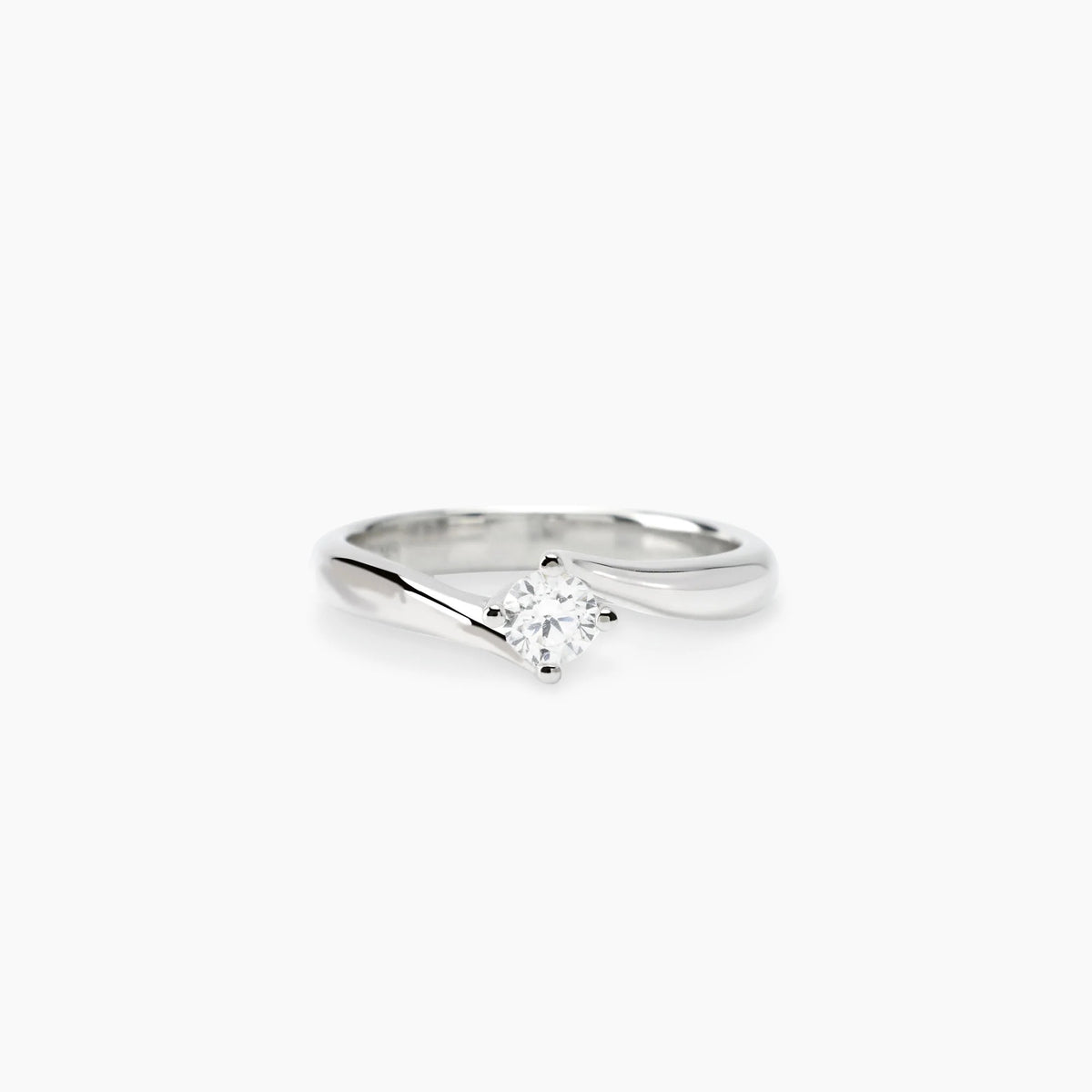 Anello Solitario Mabina My Diamond in Argento e Diamante Lab-grown Ct.0.25