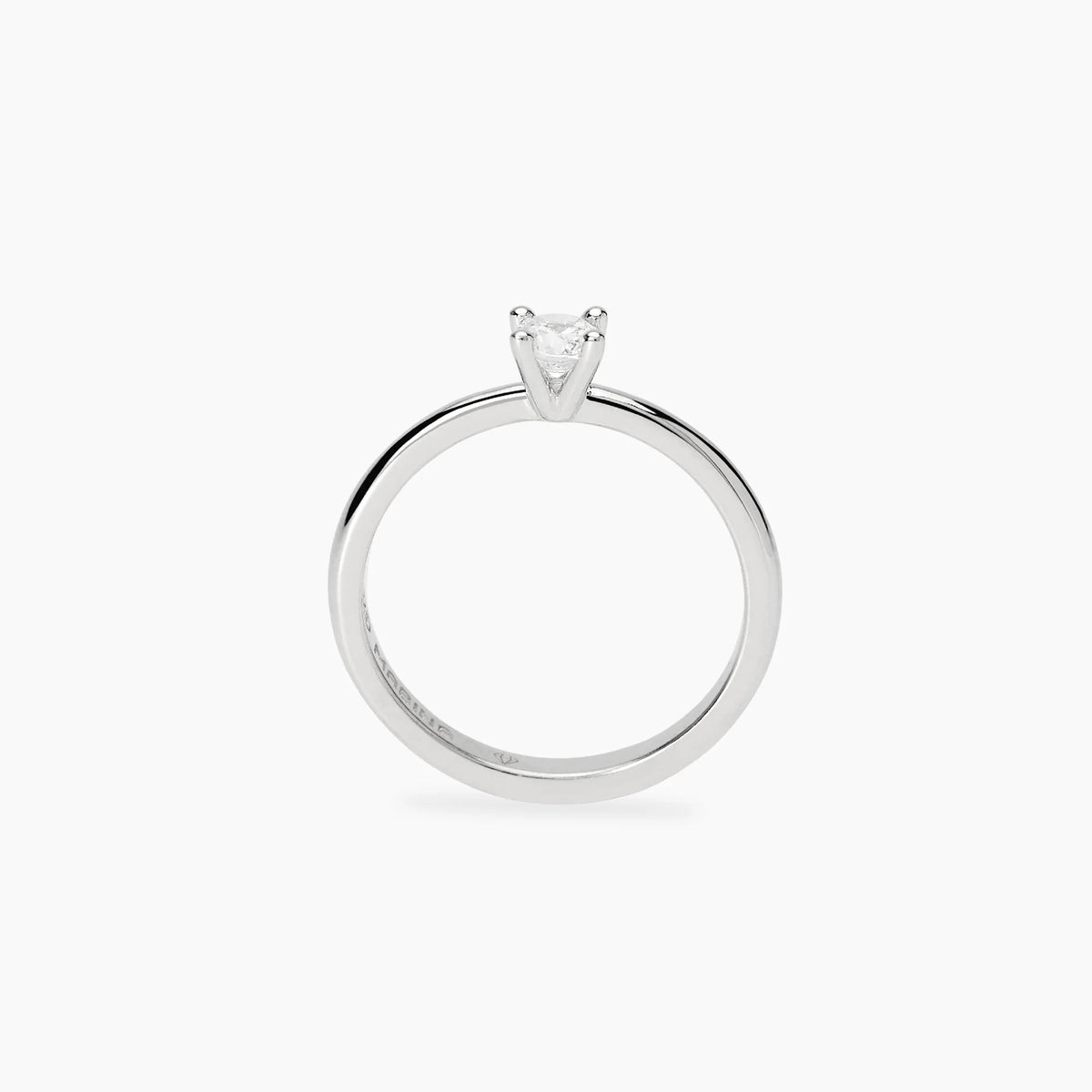 Anello Solitario Mabina My Diamond in Argento e Diamante Lab-grown Ct.0.25