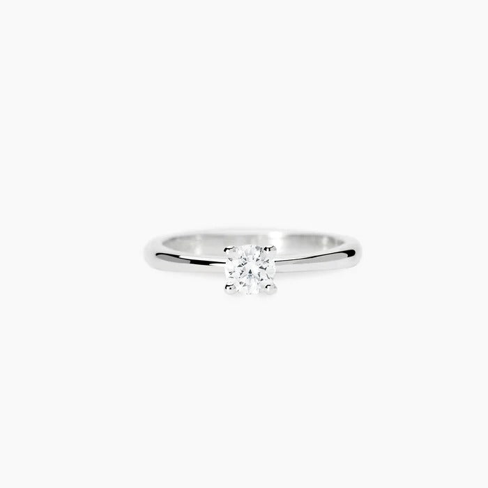 Anello Solitario Mabina My Diamond in Argento e Diamante Lab-grown Ct.0.33