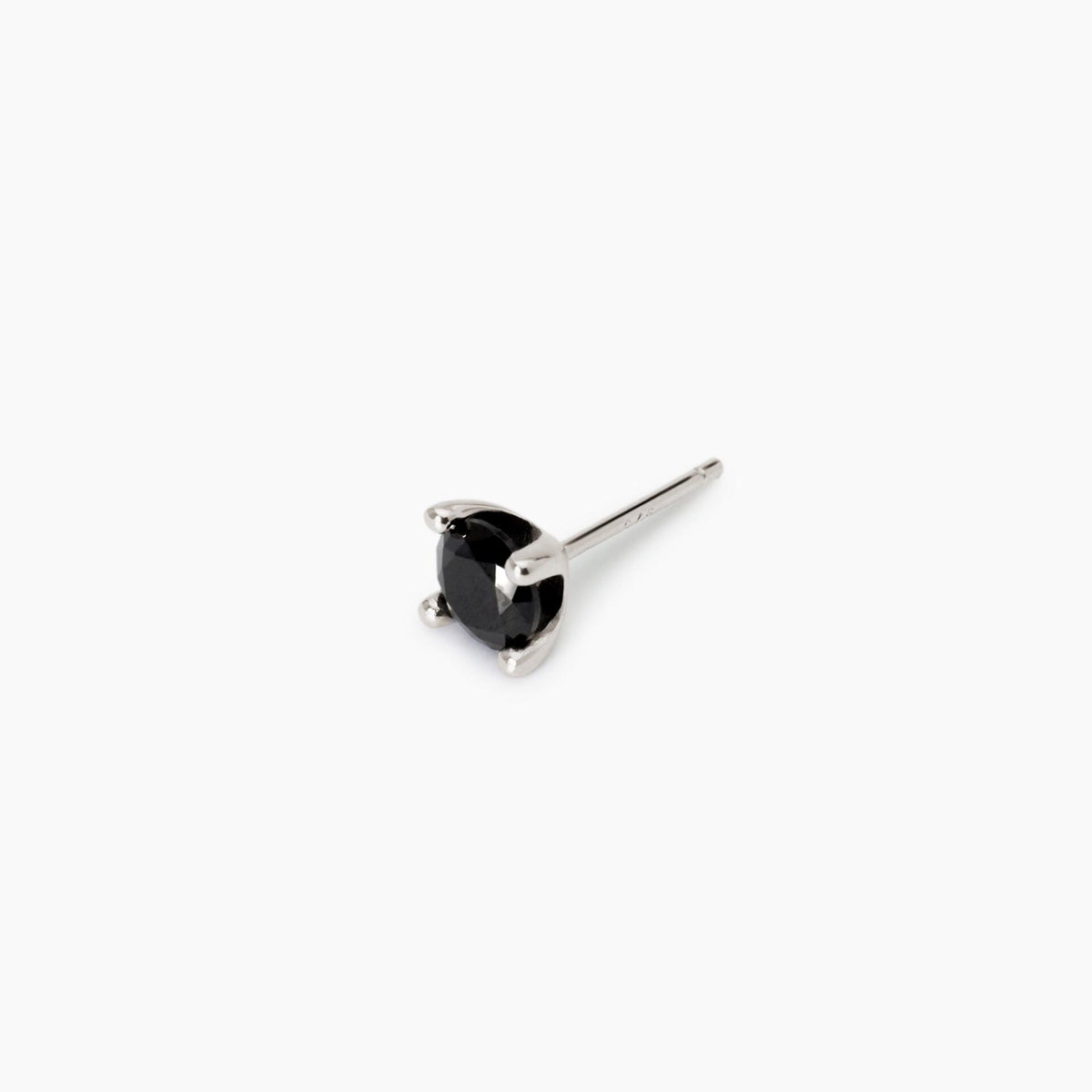 Mono Orecchino Mabina Uomo in Argento e Zircone Nero
