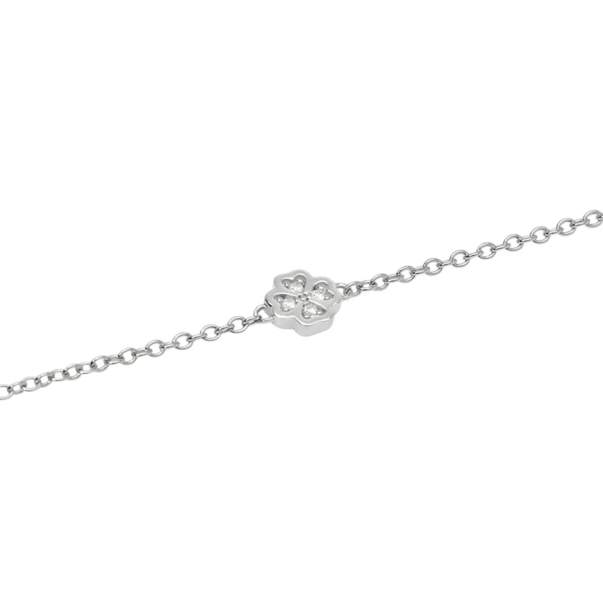 Bracciale Donna Mabina My Diamond in Argento con Quadrifoglio