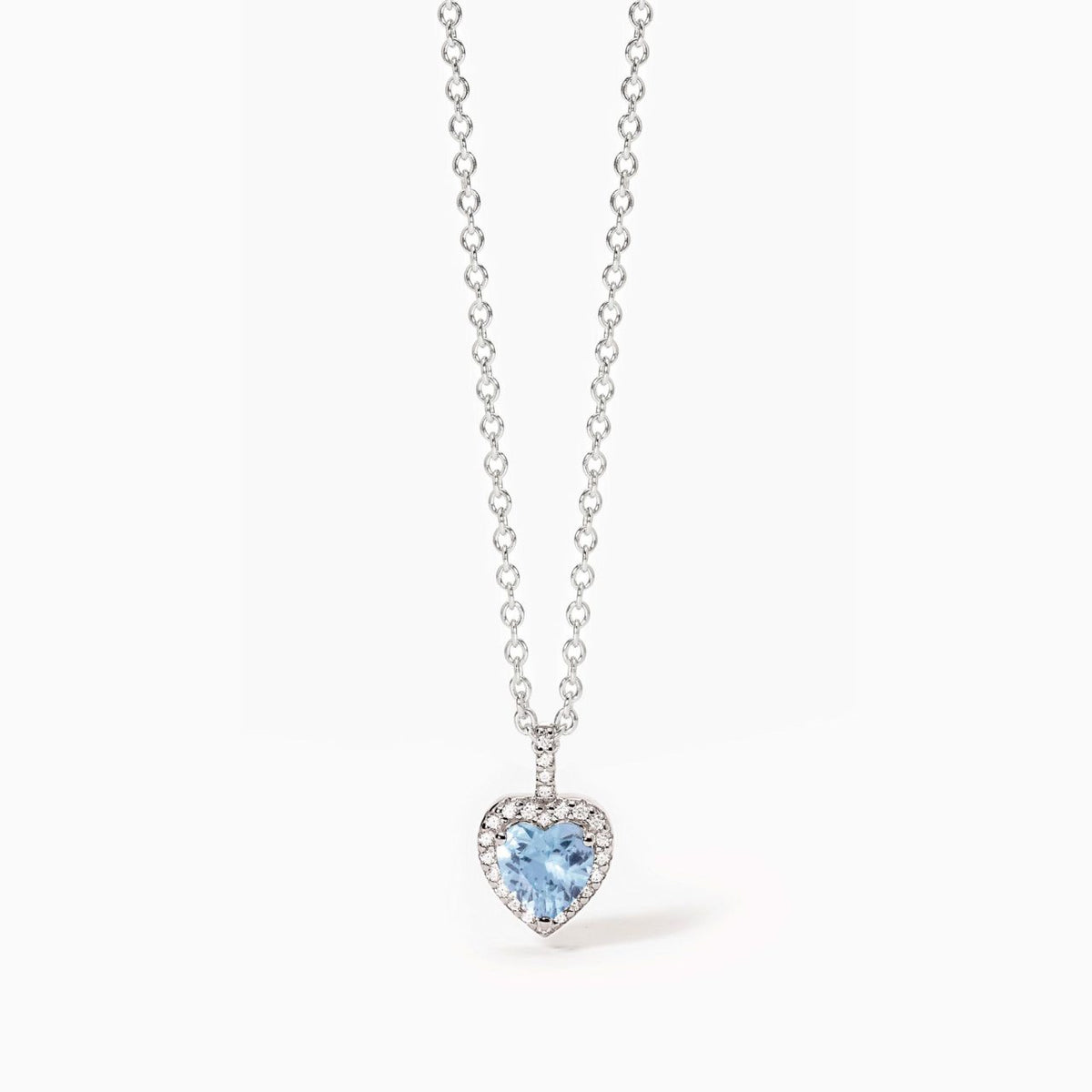 Collana con Cuore Mabina in Argento con Zirconi