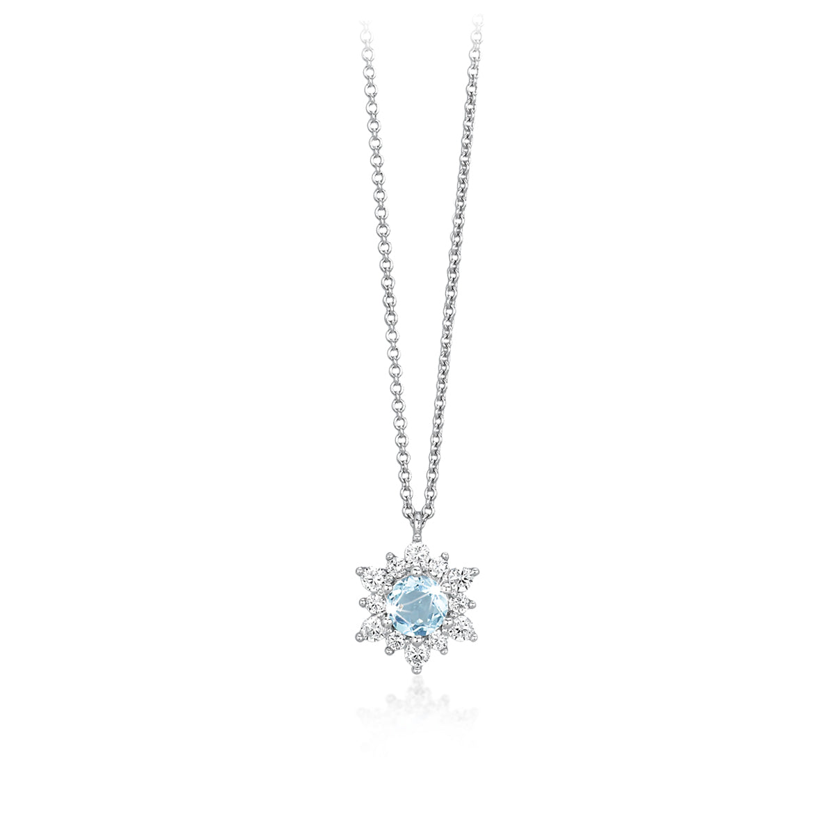 Collana Donna Mabina in Argento e Zirconi - Light Blue