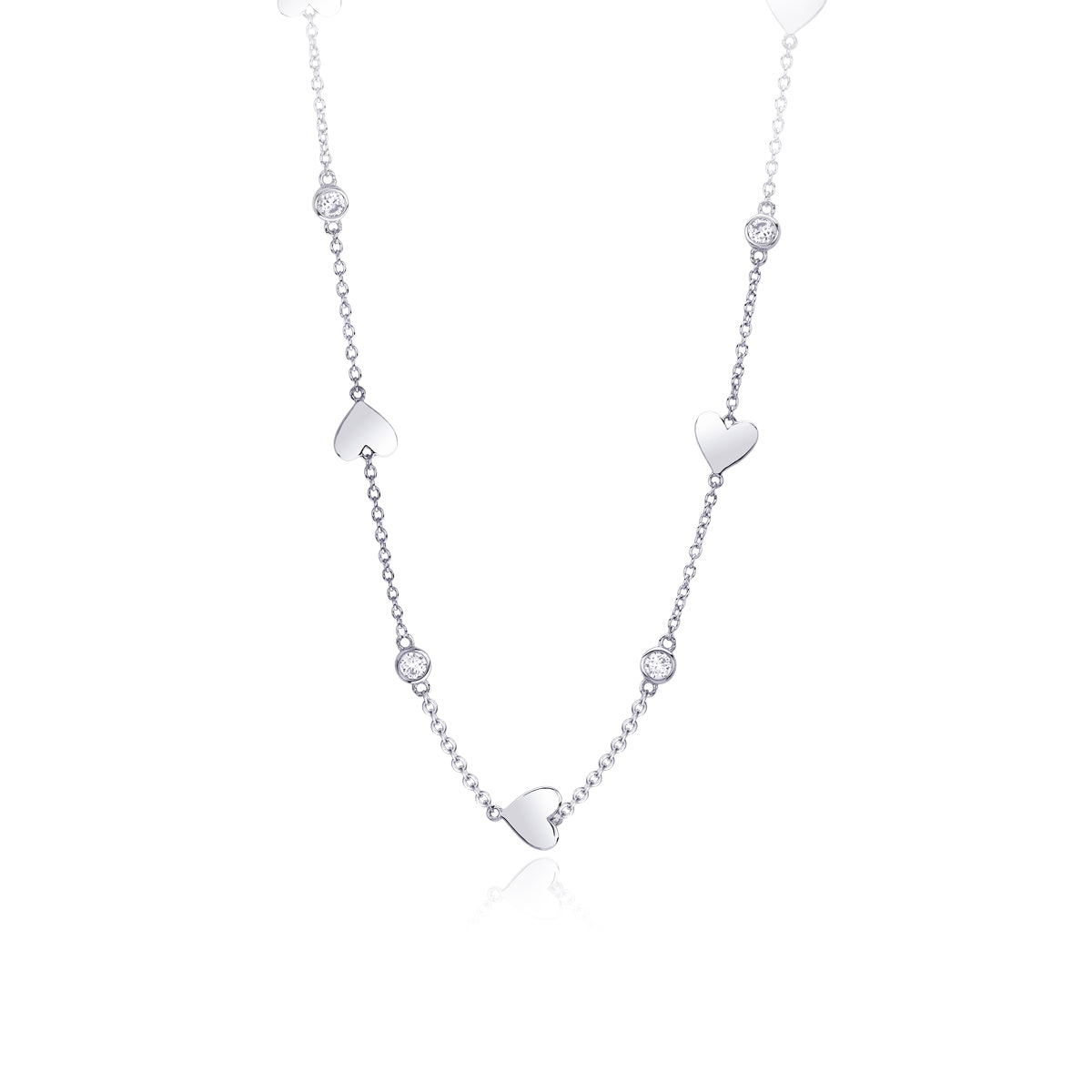 Collana in Argento 925/°°° e Zirconi