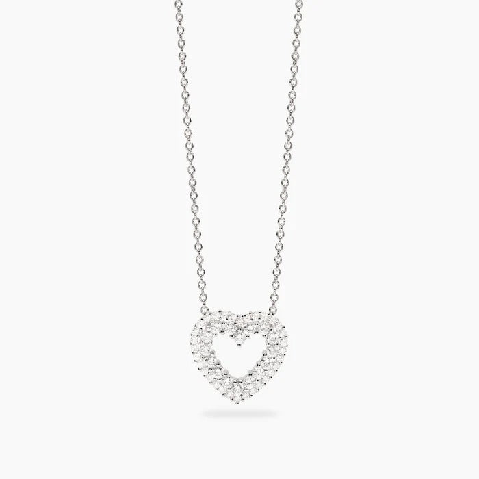 Collana con Cuore Mabina in Argento con Zirconi