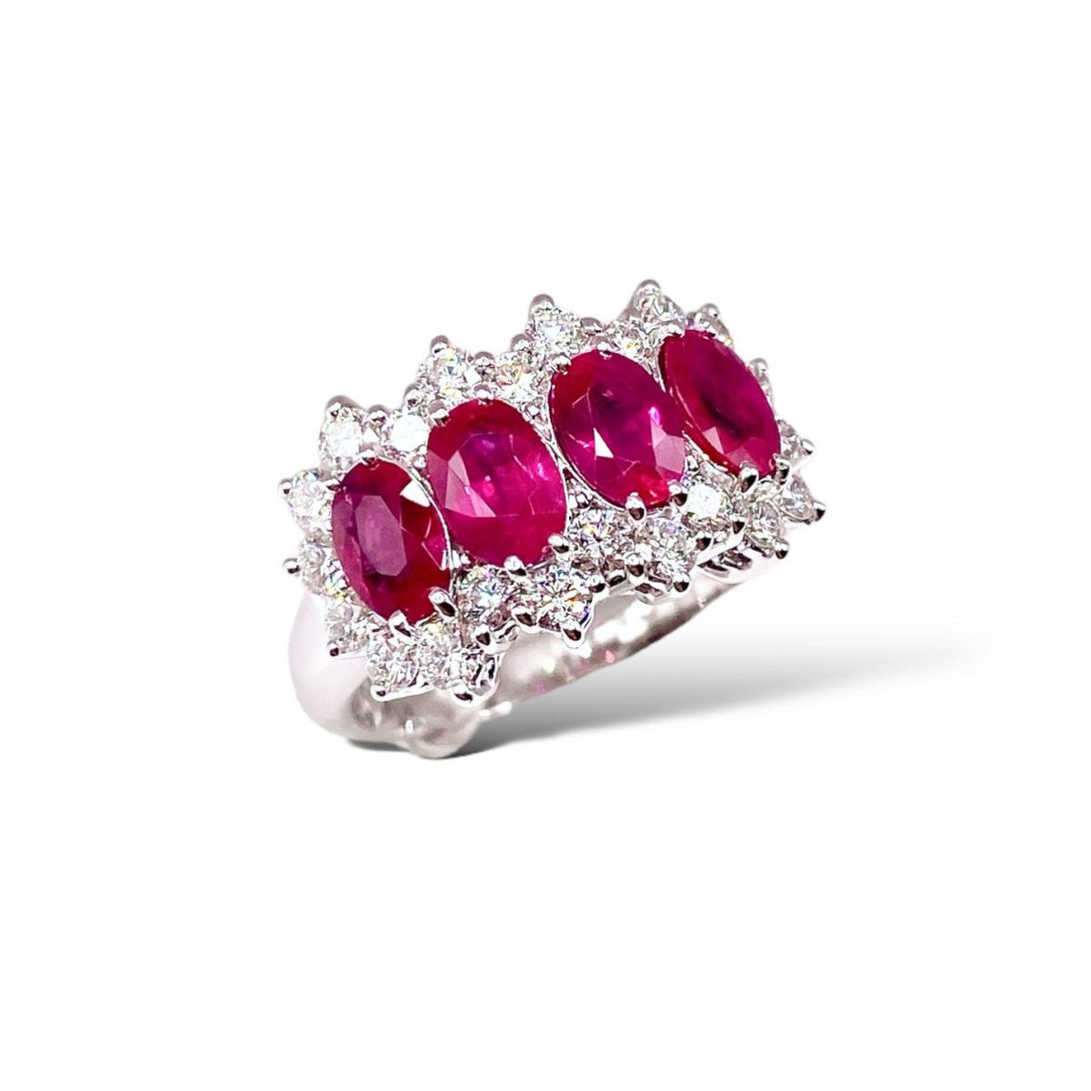 Anello Donna Crivelli con Rubini Ct 2.14 e Diamanti