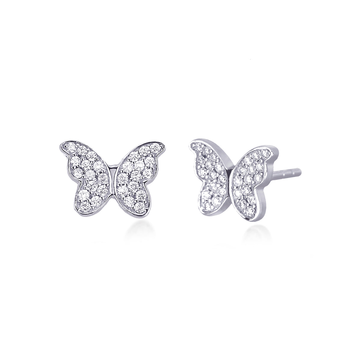 Orecchini Donna Mabina con Farfalla in Argento e Zirconi