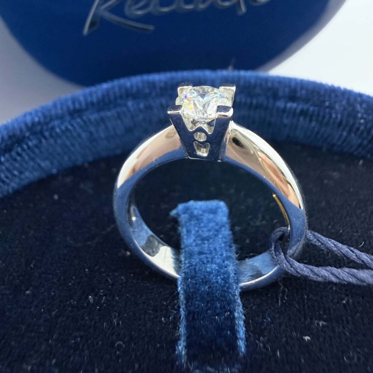 Anello Solitario Recarlo in Oro 18KT 18KT e Diamante 0,51 G-IF