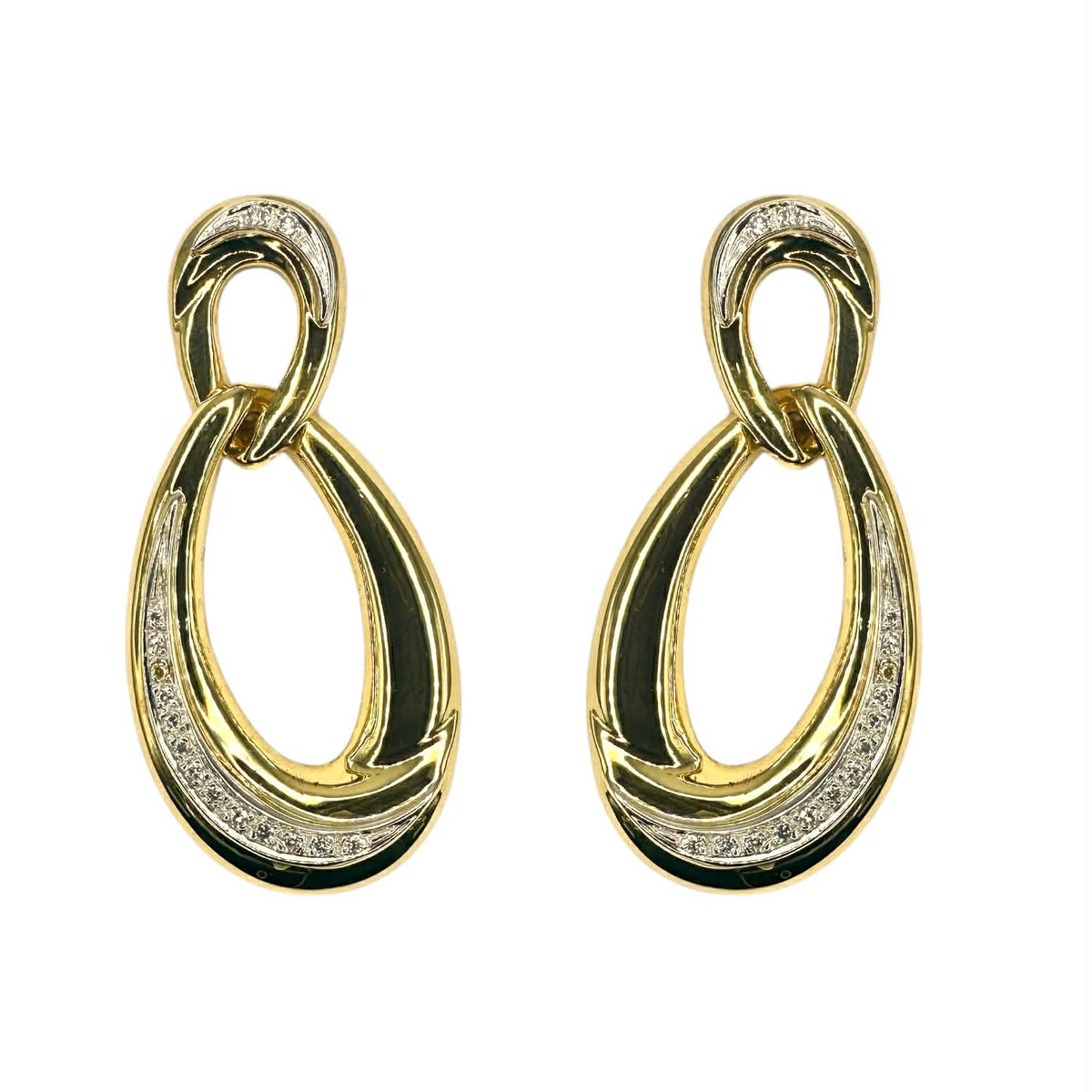 Orecchini Raima Pendenti in Oro 18KT 18KT con Diamanti
