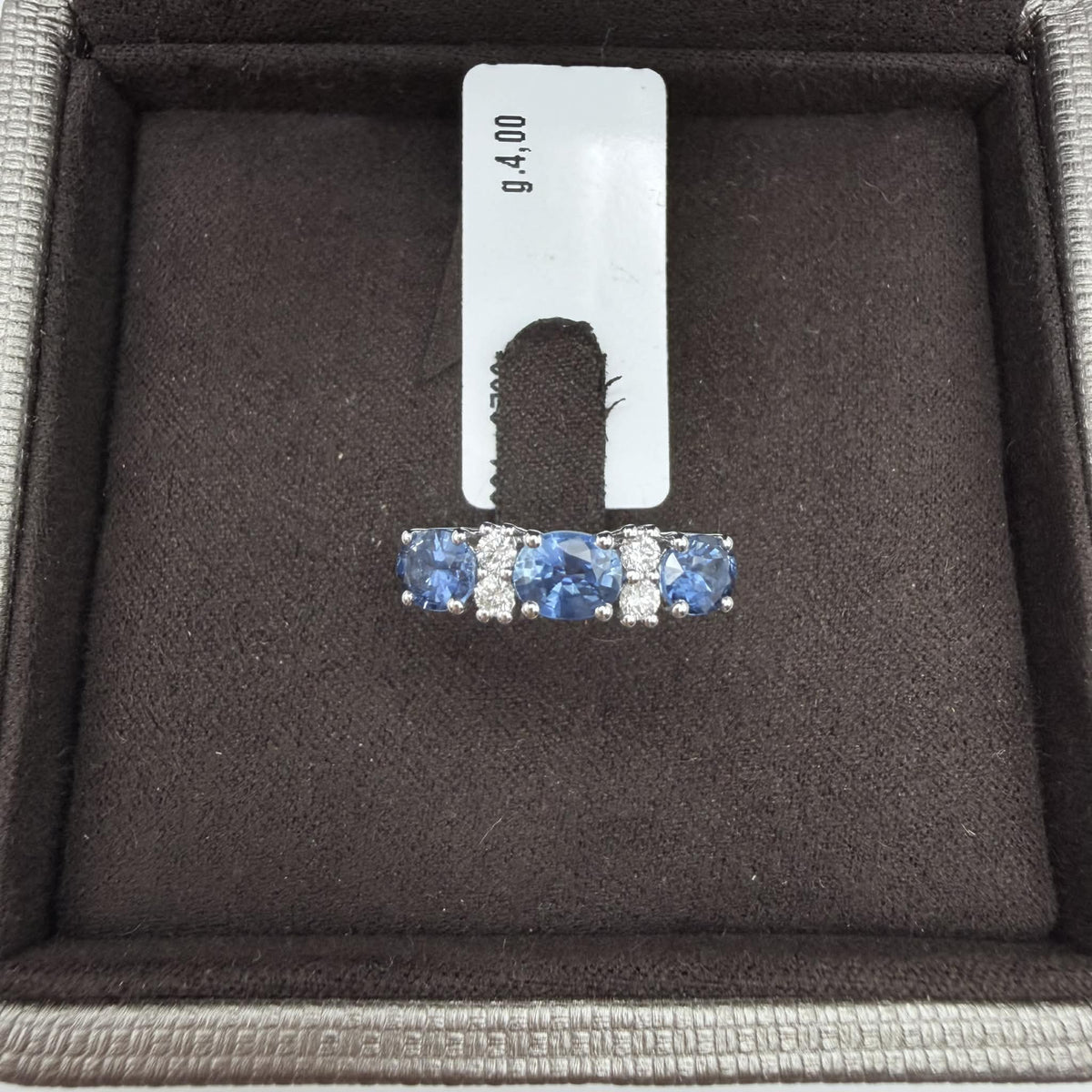Anello Trilogy Donna Crivelli con Zaffiri Ct 1,40 e Diamanti
