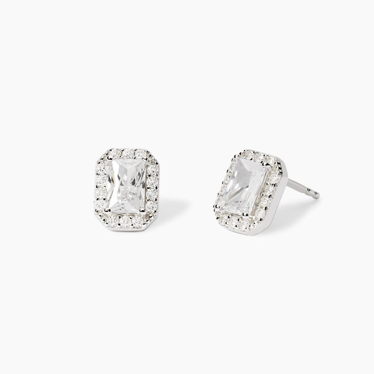 Orecchini Donna Mabina in Argento e Zircone Bianco