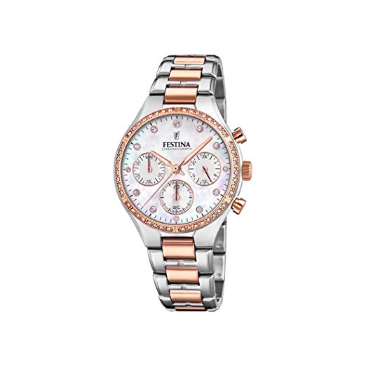Orologio Donna Festina in Acciaio Boyfriend Madreperla
