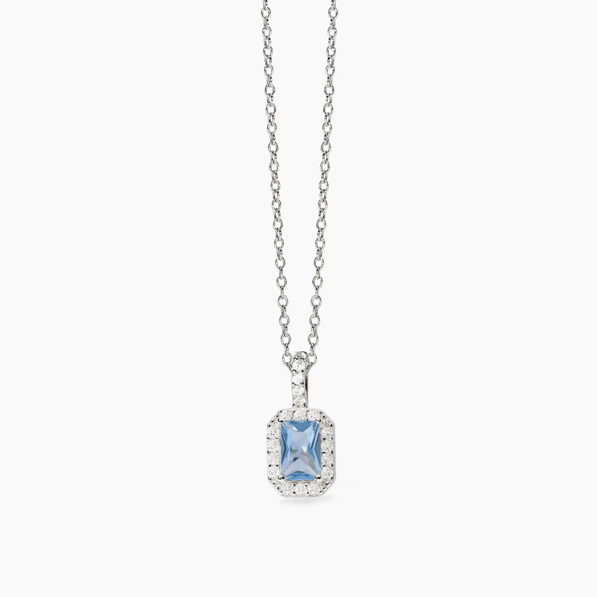 Collana Collana Donna Mabina in Agento con Zirconi