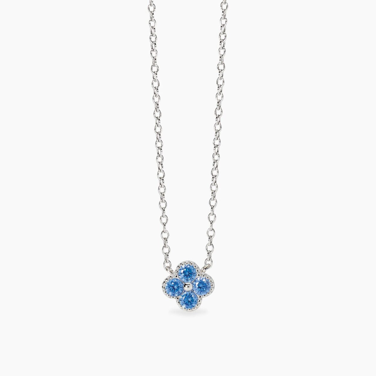 Collana Donna Mabina in Argento e Zircone Azzurro