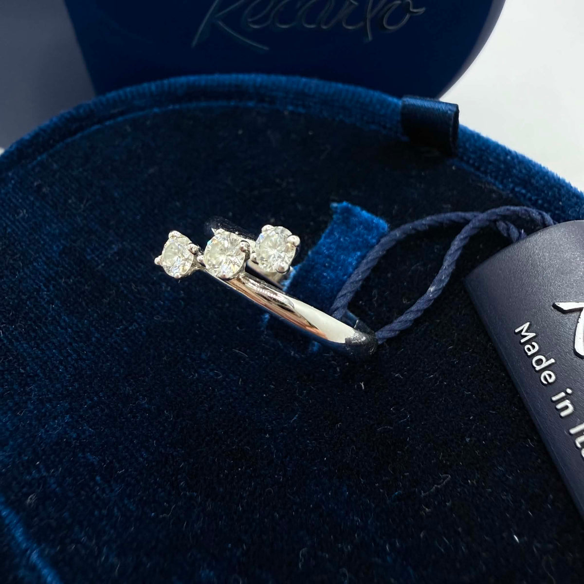Anello Donna Trilogy Recarlo con Diamanti Ct. 0.45
