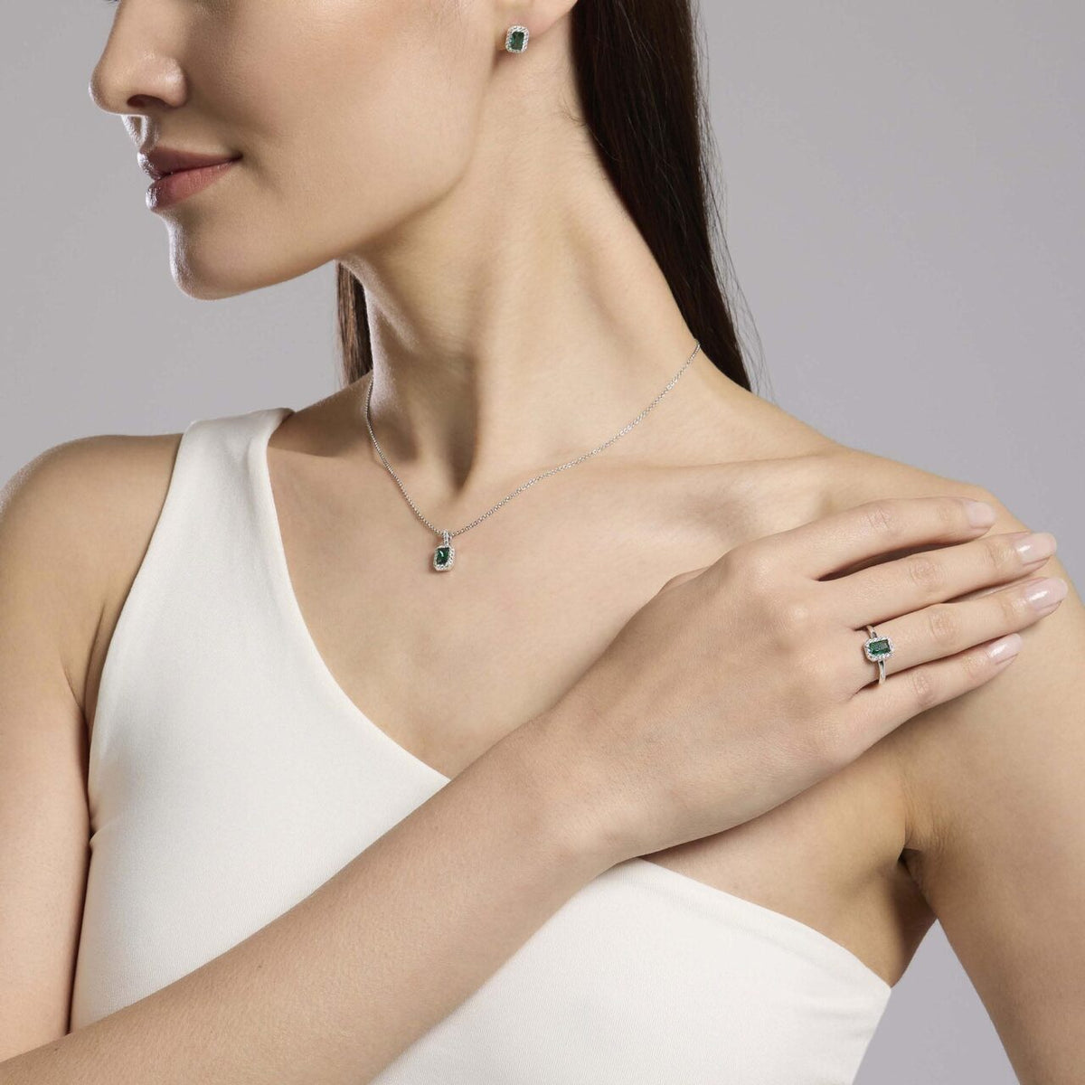 Anello Donna Mabina in Agento con Zirconi
