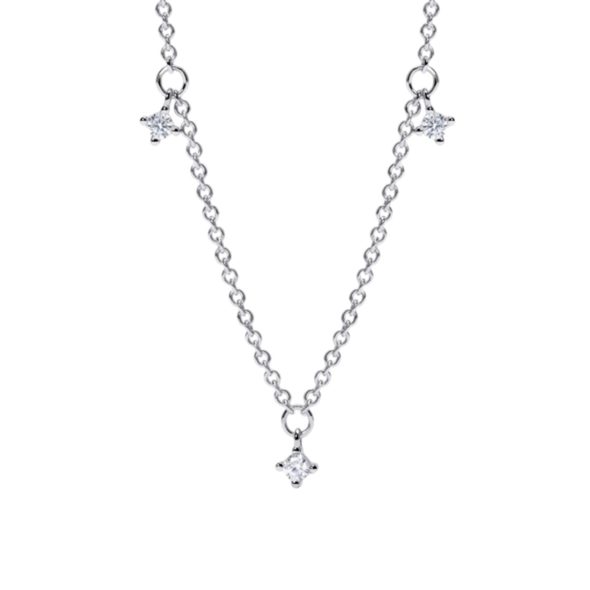 Collana con Punto Luce Mabina My Diamond in Argento