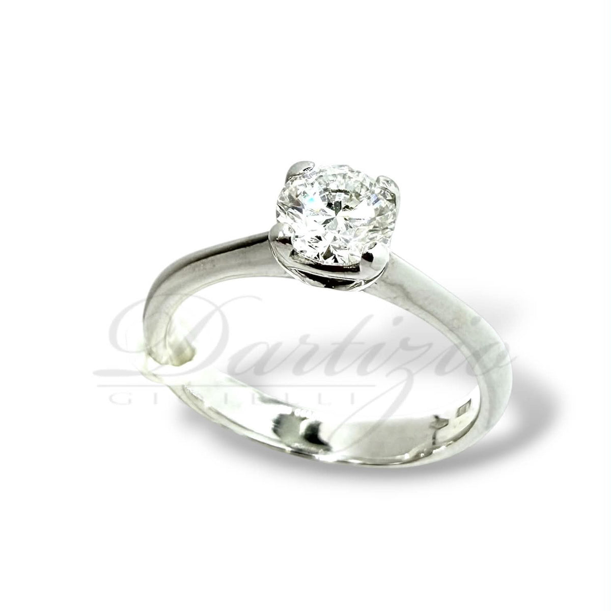 Anello Solitario in Oro 18KT 18KT e Diamante Ct. 0.50 G-VS1
