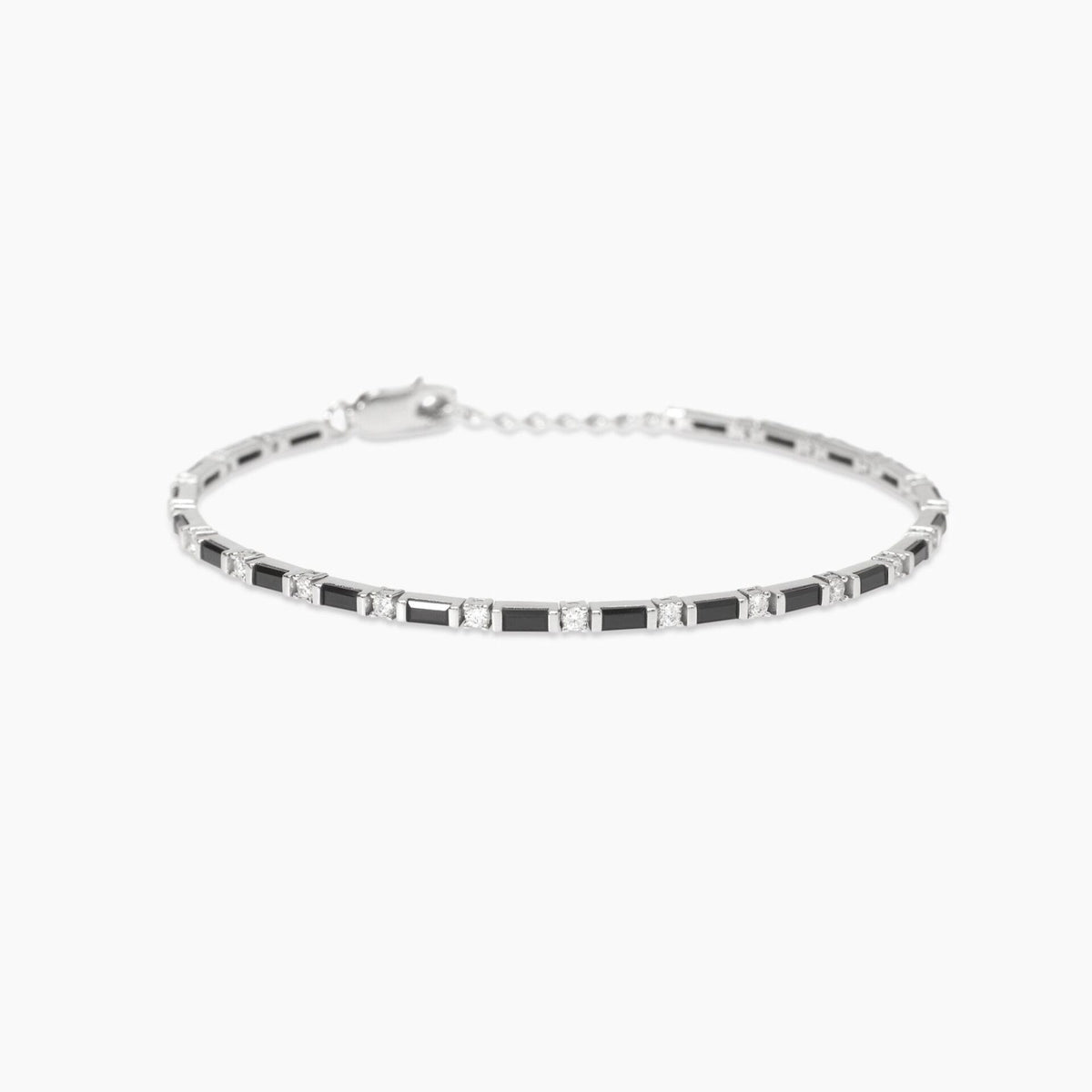 Bracciale Uomo Mabina in Argento e Zirconi
