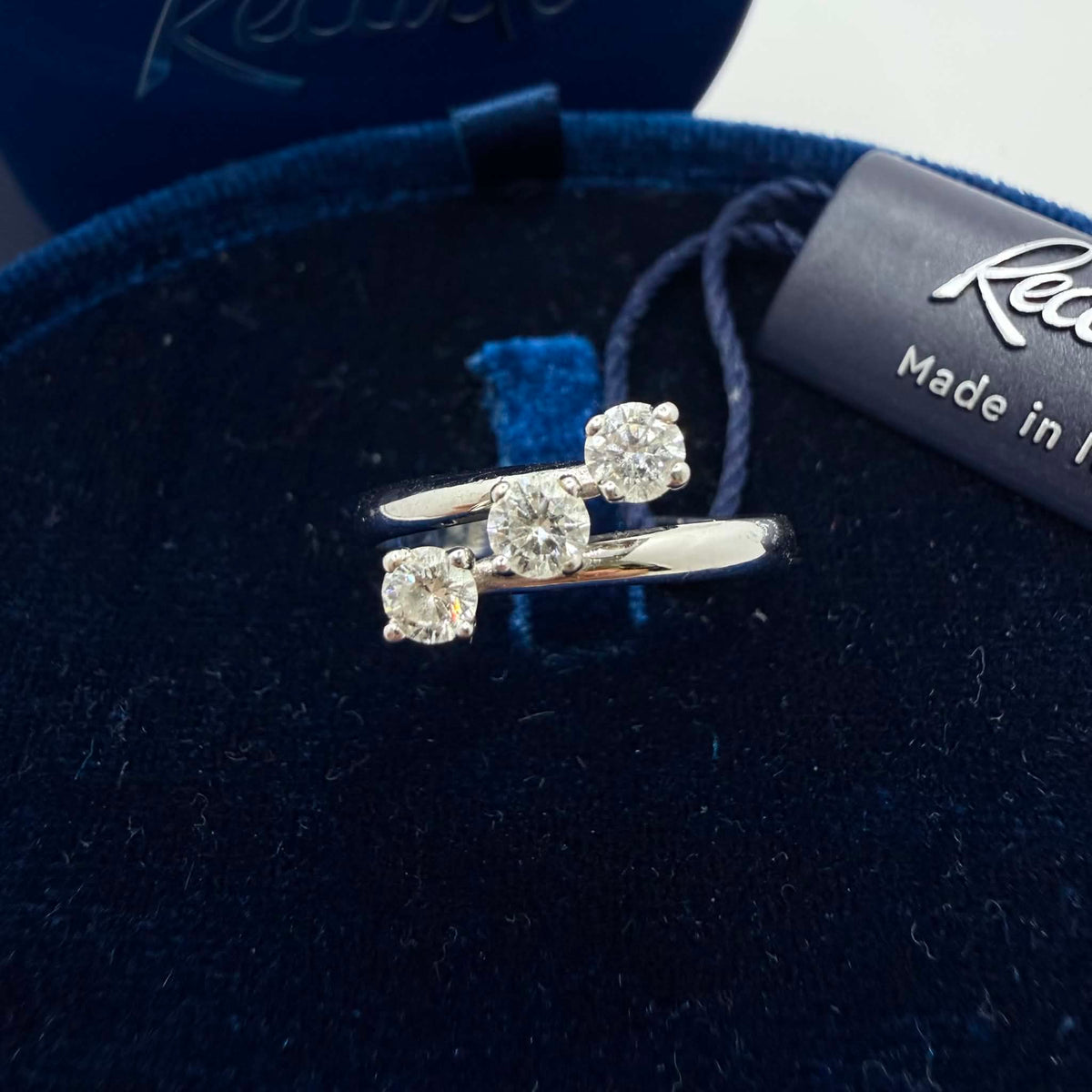 Anello Donna Trilogy Recarlo con Diamanti Ct. 0.45