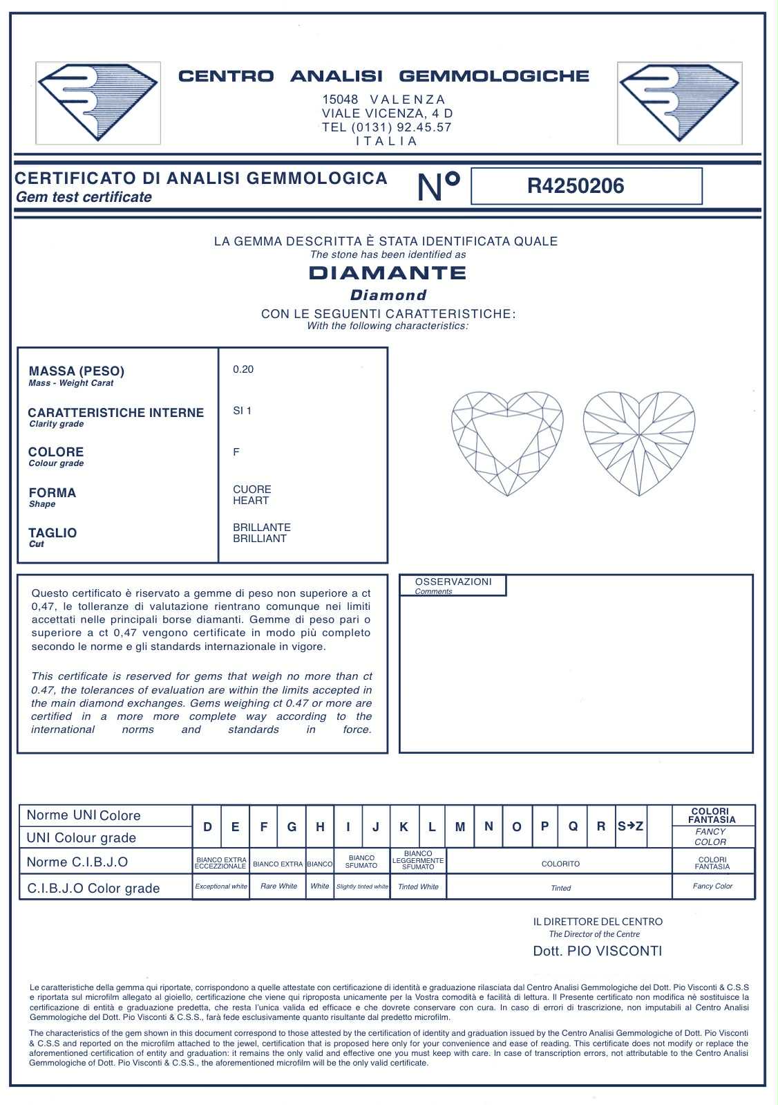 Collana Recarlo Anniversary Love in Oro 18KT 18KT e Diamanti Ct. 0,27