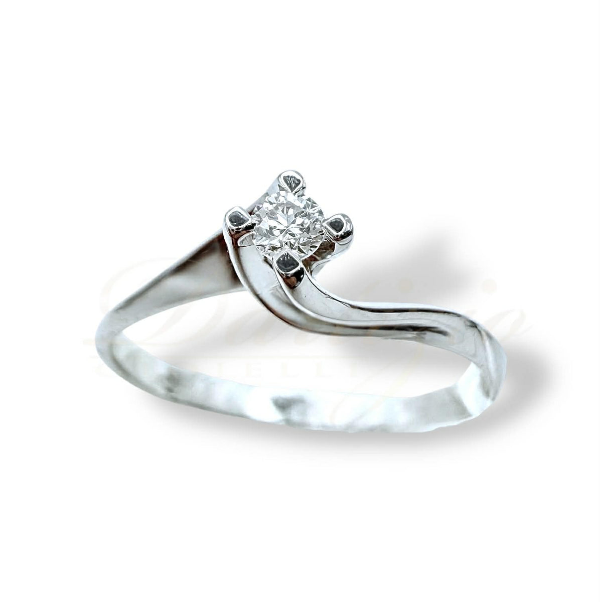 Anello Solitario PG Gioielli in Oro 18KT 18KT e Diamante Ct. 0,07