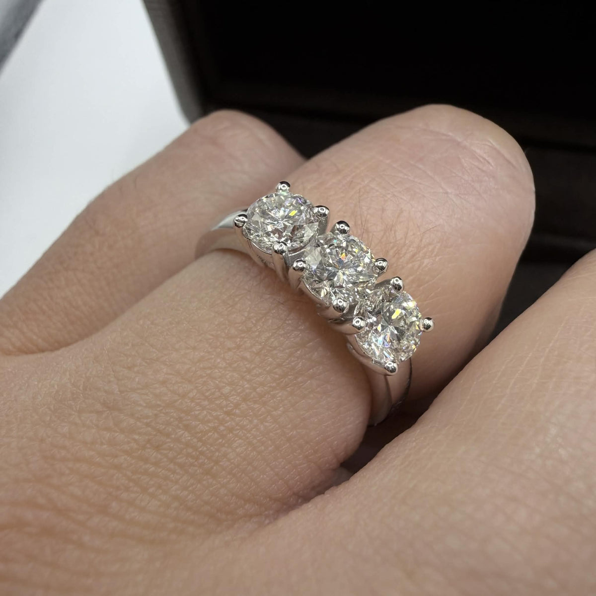 Anello Crivelli Trilogy in Oro 18KT e Diamanti Ct 1.20