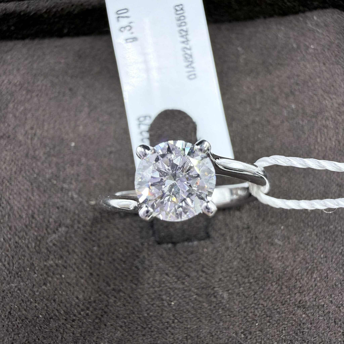 Anello Crivelli Solitario in Oro 18KT 18KT e Diamante GIA Ct 1.01