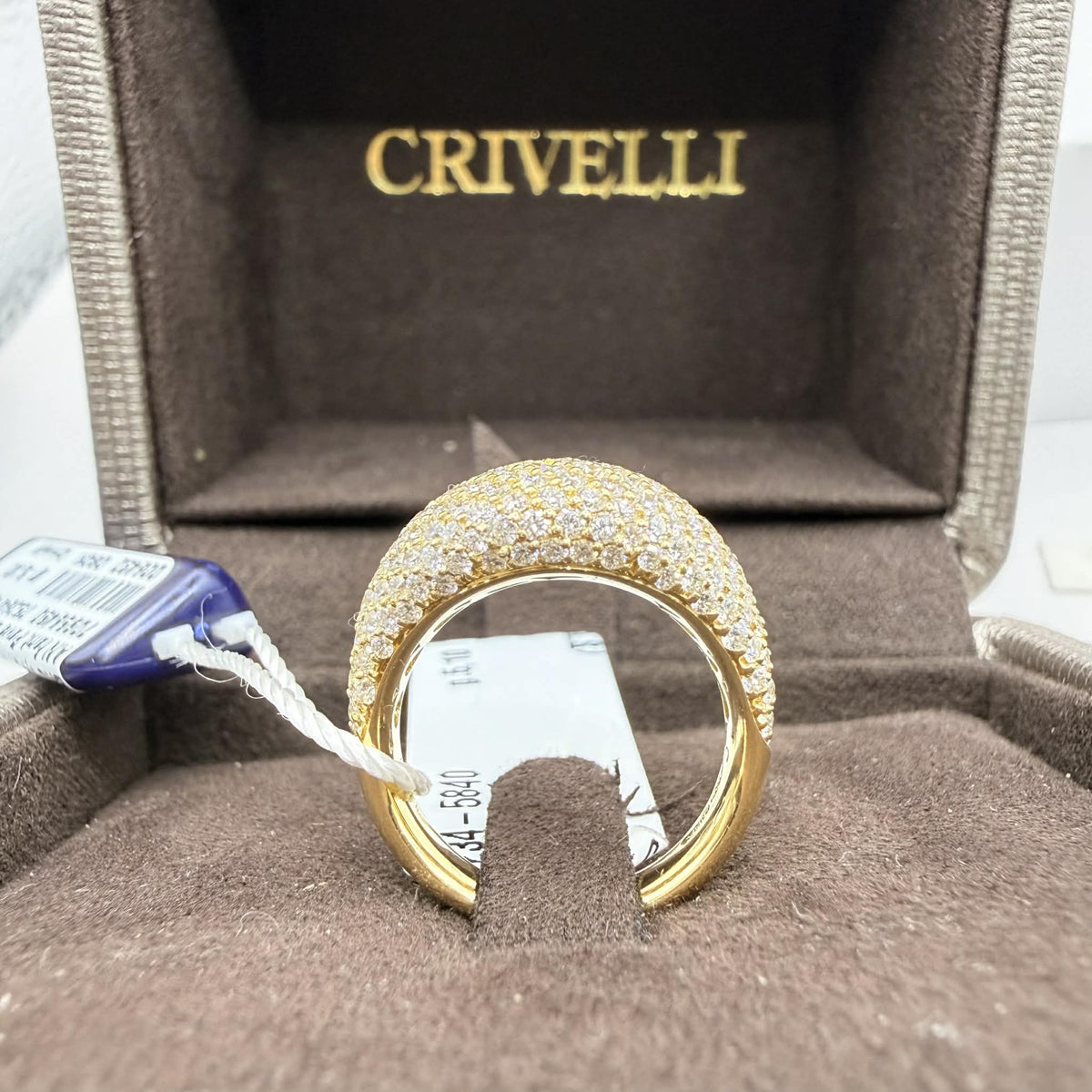 Anello Chevalier Crivelli in Oro 18KT 18KT e Diamanti ct. 1,96