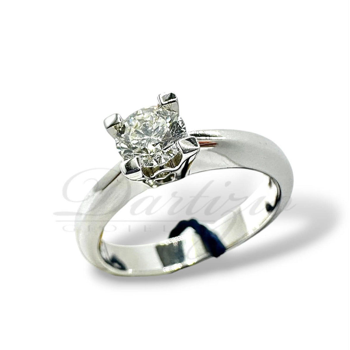Anello Solitario Recarlo in Oro 18KT 18KT e Diamante 0,51 G-IF