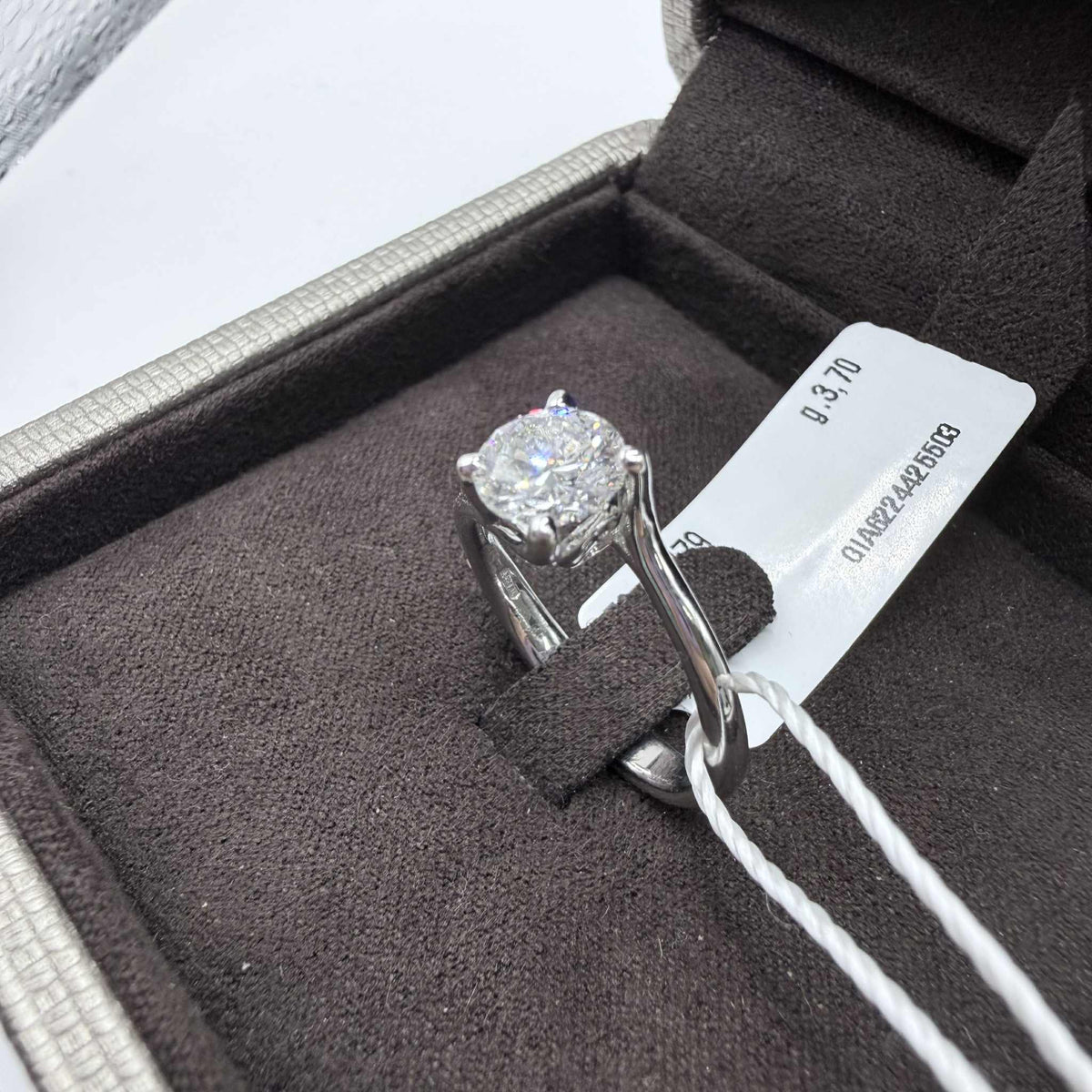 Anello Crivelli Solitario in Oro 18KT 18KT e Diamante GIA Ct 1.01
